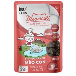 MEOWCAT THỊT ĐỎ CÁ NGỪ CHO MÈO CON